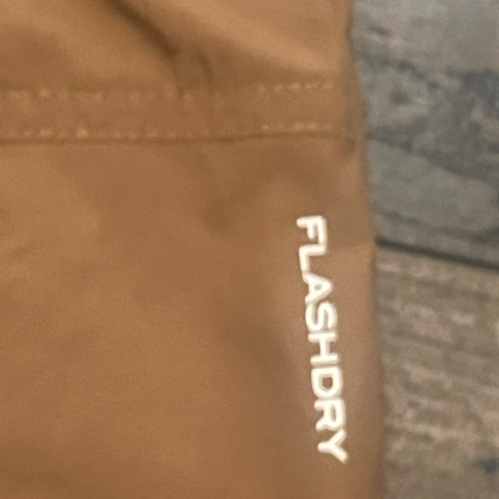 The North Face Tan Athletic Shorts with White Drawstring - Picture 5 of 7
